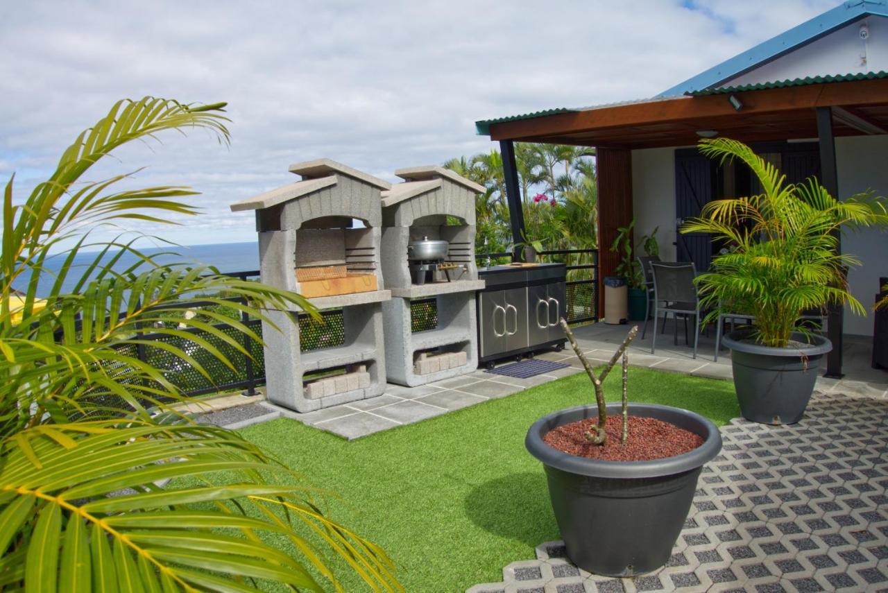 Ka Hema - Maison Entiere Avec Jacuzzi Et Vue Sur Mer Saint-Joseph Exterior foto